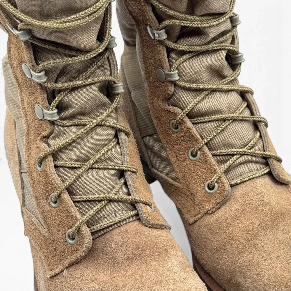 Belleville Mens 6R Steel Toe Hot Weather Desert Combat Boots Tan Made USA